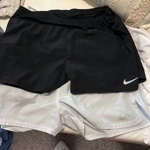 only white available! dri fit nike shorts!